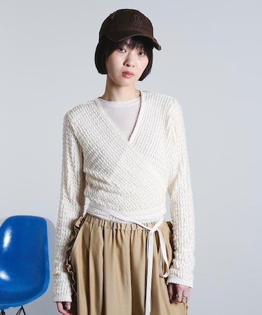 RASCHEL JACQUARD CACHE COEUR