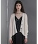 Straw yarn cardigan