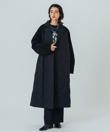 QUILTED LONG COAT