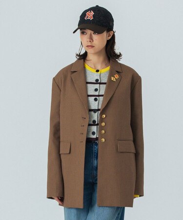 CHECK TAILORED JACKET