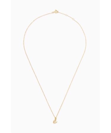 「ｅ」イニシャルネックレス