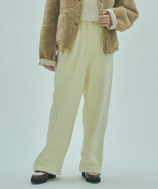 DRAWSTRING HEM BOA PANTS