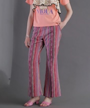 JACQUARD FLARE PANTS
