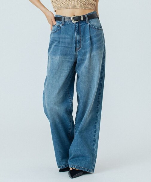 WIDE DENIM PANTS