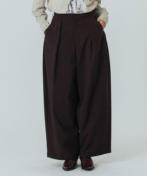 TUCK BARREL PANTS