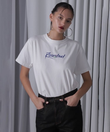 purple ROSE Tシャツ