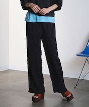 3D FLORAL EMBROIDERY PANTS