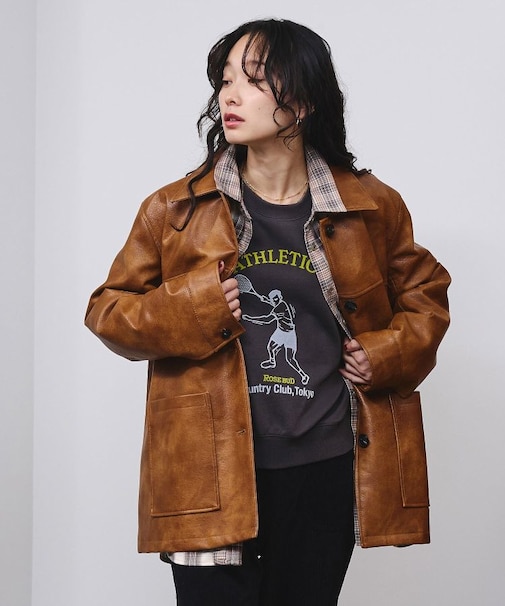 FAUX LEATHER JACKET