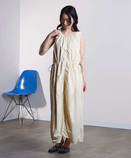 DRAWSTRING SLV.LESS DRESS