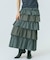 CHECK TIERED SKIRT
