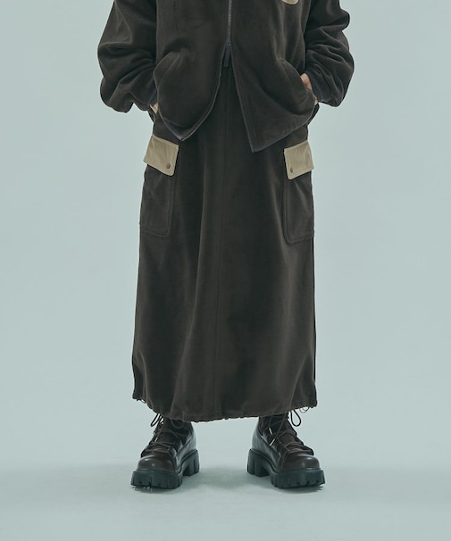 ROSE BUD x SPALDING FLEECE SKIRT