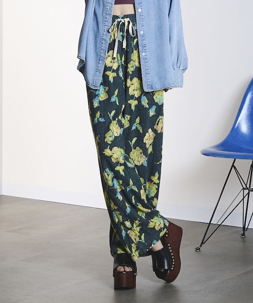 ROSE PRINT PANTS