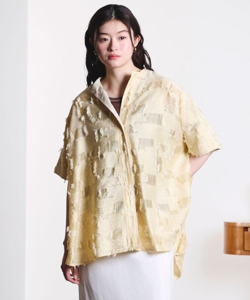 SHEER DOBBY S/S SHIRT