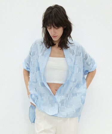 SHEER DOBBY S/S SHIRT