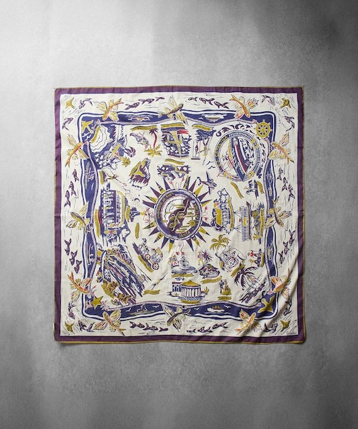 BINDU Catalina Map Scarf