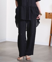 DOBBY STRIPE EASY PANTS