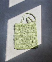 beej Gathered velour bag