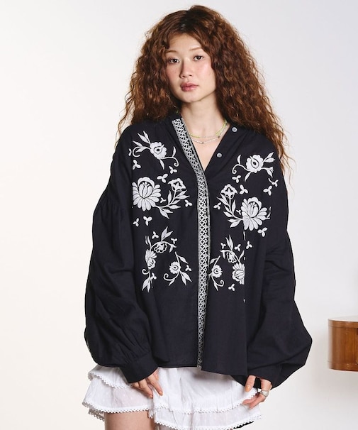 EMBROIDERY LONG SLEEVE SHIRT