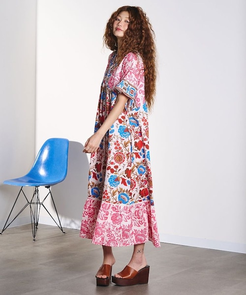 FLOWER PRINT DRESS｜ローズバッドの通販｜&mall（アンドモール）三井