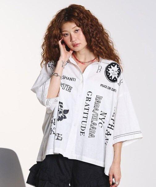 EMBROIDERY SHORT SLEEVE SHIRT