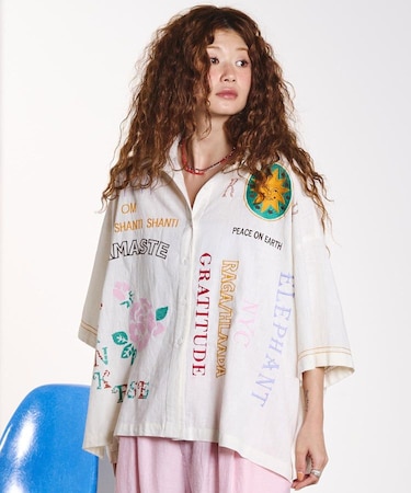 EMBROIDERY SHORT SLEEVE SHIRT