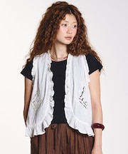 SCHIFFLI EMBROIDERY VEST