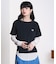 MARY QUANT BACK APPLIQUE T-SHIRT