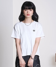 MARY QUANT BACK APPLIQUE T-SHIRT