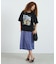 REGIMENTAL STRIPE SKIRT GRAPHIC DRESS