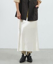 SATIN LONG SKIRT