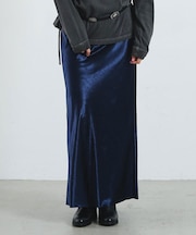 SATIN LONG SKIRT