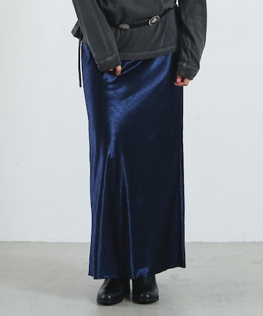 SATIN LONG SKIRT