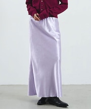 SATIN LONG SKIRT