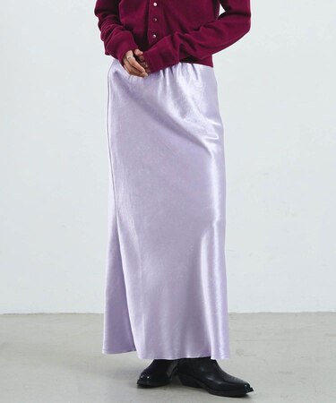 SATIN LONG SKIRT