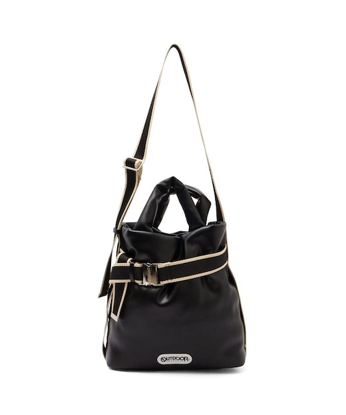 OUTDOOR FAKE LEATHER 2WAY BELT BAG