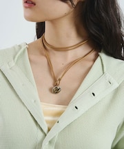STONE LEATHER CODE NECKLACE