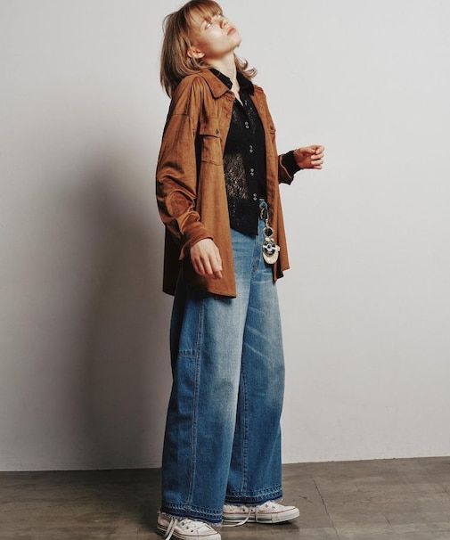 BARREL FIT DENIM PANTS
