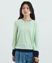 COLOR BLOCK LAYERED TEE