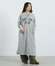 HENLEY NECK DRESS