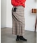 CHECK PENCIL SKIRT