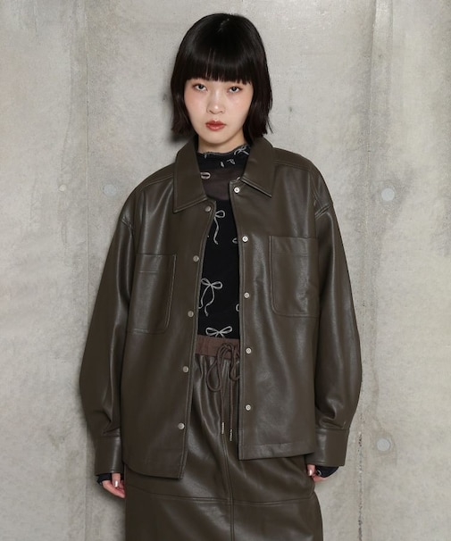 CHIGNON フェイクレザージャケット