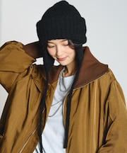 EAR FLAP KNIT CAP