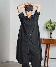 RIP STOP WORK POCKET SHIRT DRESS