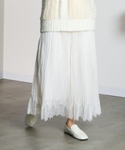 TULLE PLEATED SKIRT