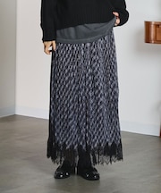 TULLE PLEATED SKIRT