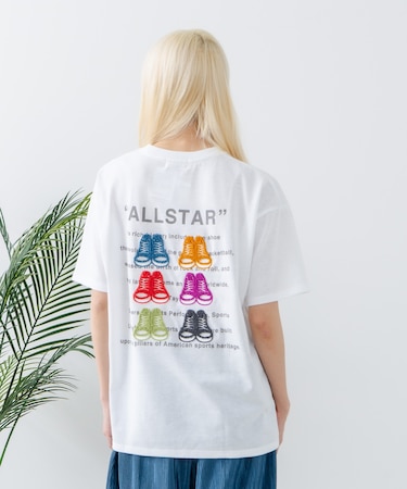 【CONVERSE/コンバース】シューズサガラ刺繍Tシャツ