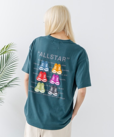 【CONVERSE/コンバース】シューズサガラ刺繍Tシャツ