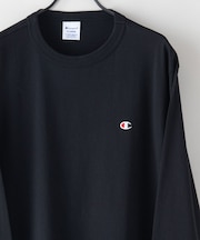 【CHAMPION/チャンピオン】 USAコットン ワンポイント刺繍　ロンT サスティナブル