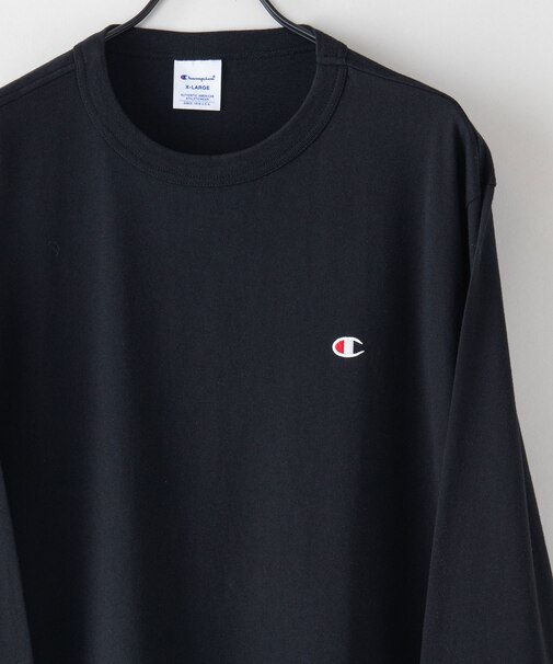 【CHAMPION/チャンピオン】 USAコットン ワンポイント刺繍　ロンT サスティナブル