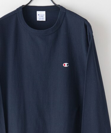 【CHAMPION/チャンピオン】 USAコットン ワンポイント刺繍　ロンT サスティナブル